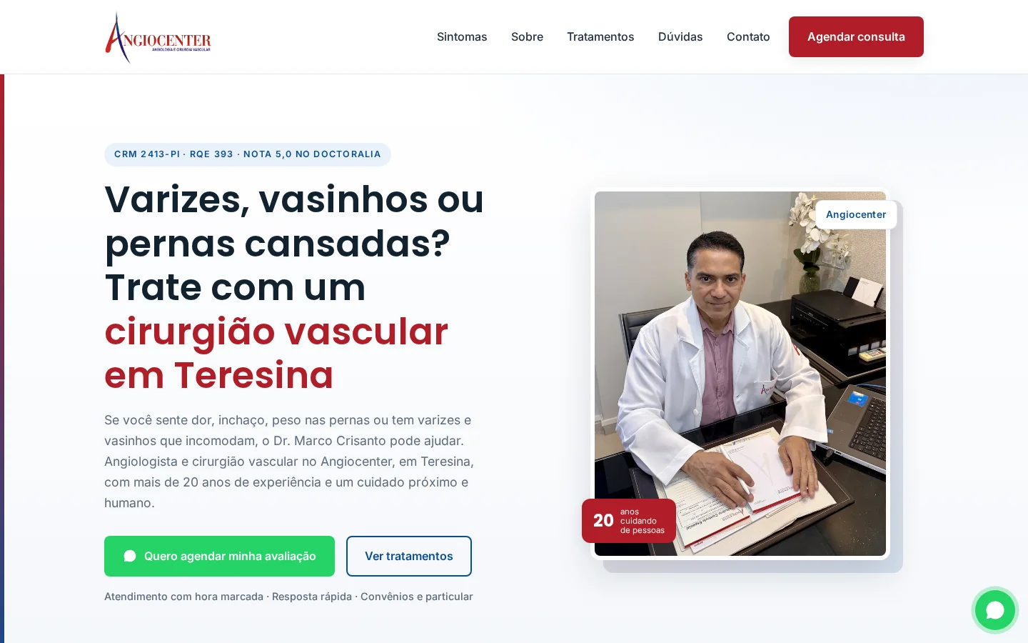 Angiocenter — site profissional